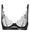 Maison Close Lace-trim Detail Bra In Black