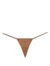 Maison Close Le Petit Secret Micro Thong In 褐色