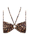 Maison Close Leopard-print Ring-detail Bikini In Multi