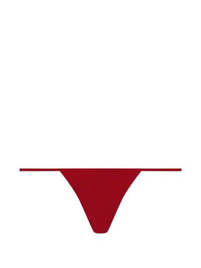 Maison Close Les Invisibles Micro Thong In Red
