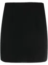 Maison Close Logo-patch Lace-detailing Skirt In Black