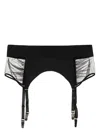 Maison Close Mesh-panelled Suspender In Black