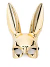 Maison Close Mirror Bunny Mask In Gold