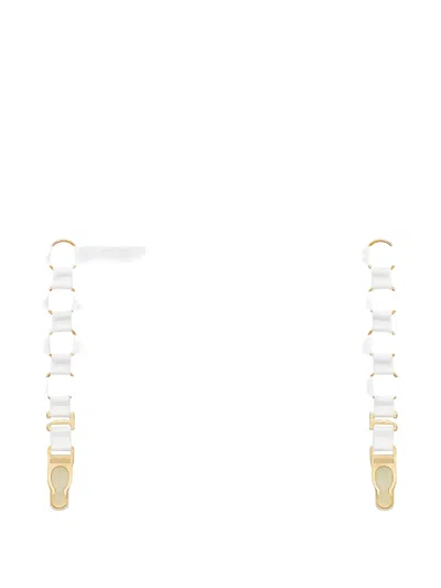 Maison Close Multi-strap Garters In White