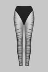 Maison Close Nuit Fauve Leggins In Black