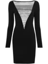 Maison Close Nuit Fauve Mini Dress In Black