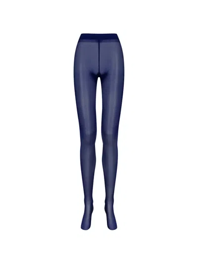 Maison Close Obsession Sheer Finish Tights In Blue