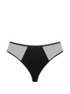 Maison Close Open-back Briefs In Black