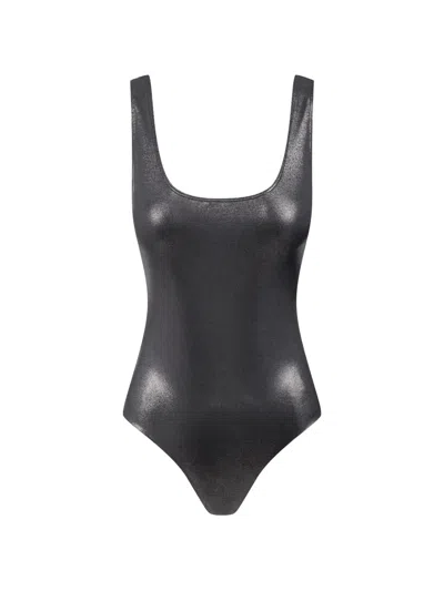 Maison Close Open-back Swimsuit In Black