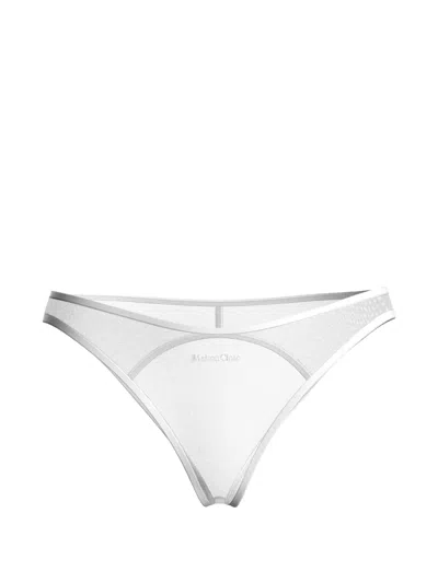 Maison Close Panorama Mesh Briefs In White