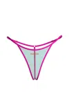 Maison Close Panorama Micro Thong In Blue
