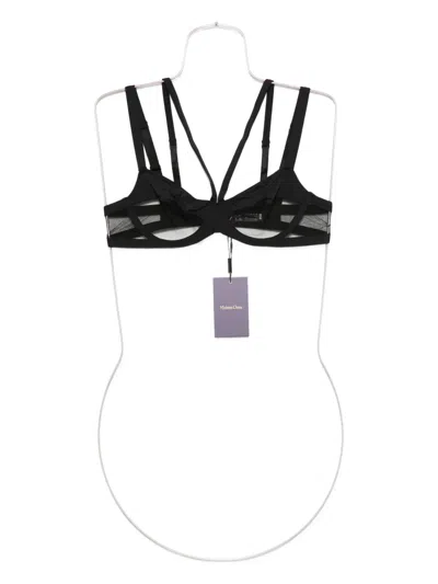 Maison Close Pure Tentation Balconette Bra In Black