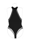 Maison Close Pure Tentation Halterneck Bodysuit In Black