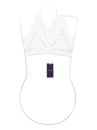 Maison Close Pure Tentation Harness Bra In Gray