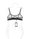 Maison Close Pure Tentation Keyhole-detail Mesh Bra In Black