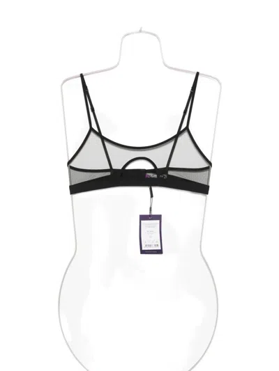 Maison Close Pure Tentation Keyhole-detail Mesh Bra In Black