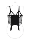 Maison Close Pure Tentation Mesh Garter Top In Black
