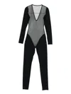 Maison Close Pure Tentation Mesh Long-sleeve Catsuit