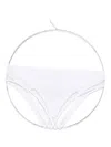 Maison Close Pure Tentation Open High-waisted Briefs In White