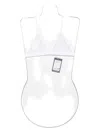 Maison Close Pure Tentation Triangle Mesh Bra In Metallic