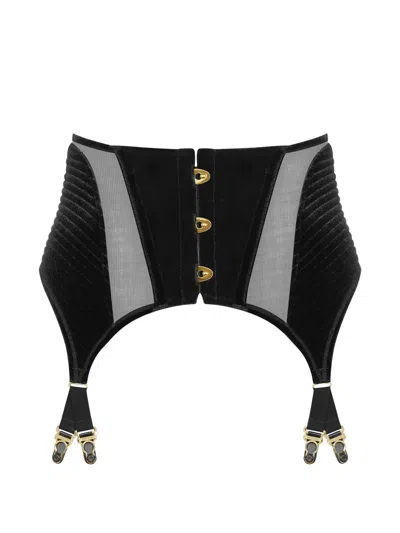 Maison Close Ribbon Garter Belt In Multi