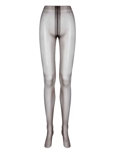 Maison Close Semi-sheer Tights In Gray