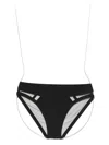 Maison Close Sheer Tulle Briefs In Black