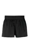 Maison Close Smocked Elasticated-waistband Boxers In Black