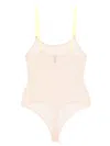 Maison Close String Bodysuit In Neutrals