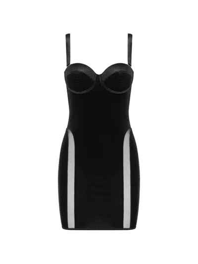 Maison Close Sweetheart-neck Mini Dress In Multi