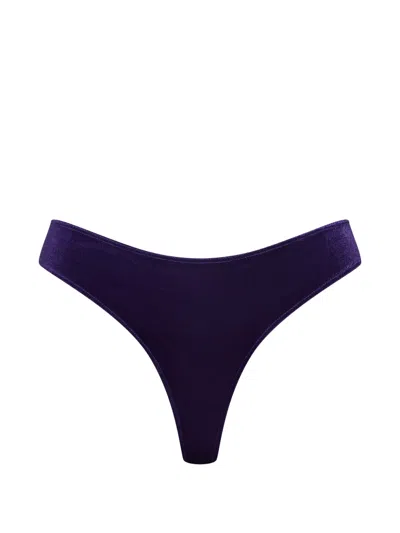 Maison Close Textured Briefs In Black