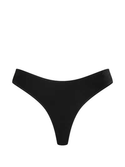 Maison Close Textured Briefs In Black