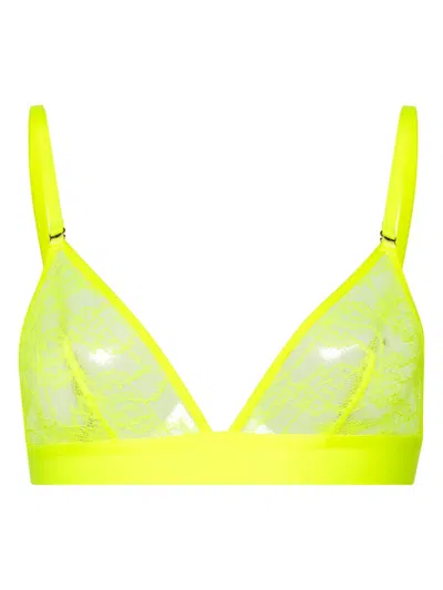 Maison Close Triangle Bra In Yellow