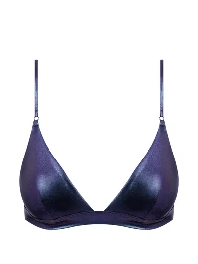 Maison Close Triangle-cup Bikini Top In Black