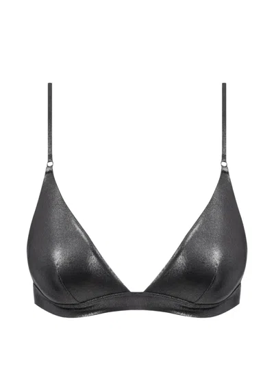 Maison Close Triangle-shape Bikini Top In Black
