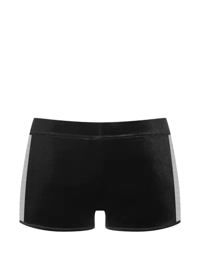Maison Close Tulle-detail Boxers In Black