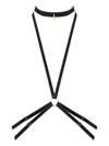 Maison Close Velvet Harness In Black