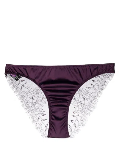 Maison Close Villa Satine Culotte Briefs In Purple