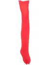 Maison Close Voile Tights In Red
