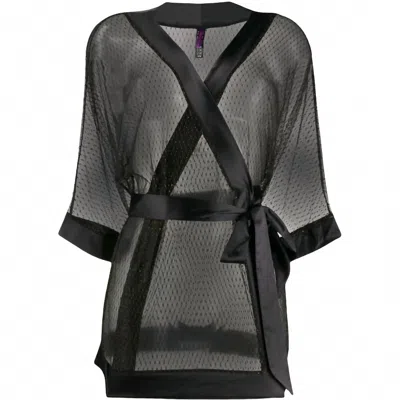 Maison Close Women's Sage Decision Kimono In Black