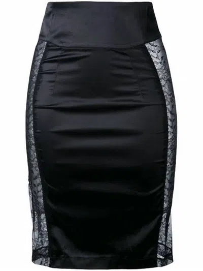 Maison Close Women's Villa Satin Skirt In Black