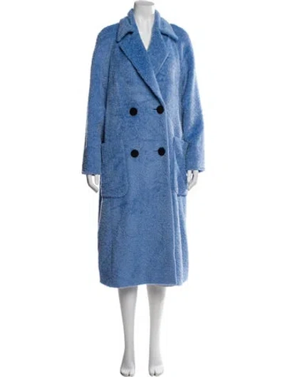 Pre-owned Maison Common Alpaca Jacket In Blue