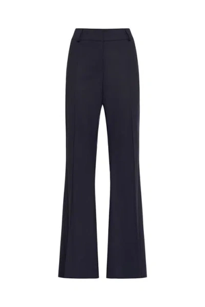 Maison Common Bootleg Trousers In Cool Wool In Black