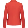 Maison Common Cool Wool Blazer With Flower Application In Red