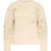 Maison Common Cotton Pullover With Embroidery In Sand