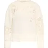 Maison Common Cotton Pullover With Embroidery In Neutral