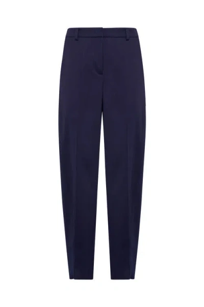 Maison Common Cotton Wool Barrel Pants In Purple