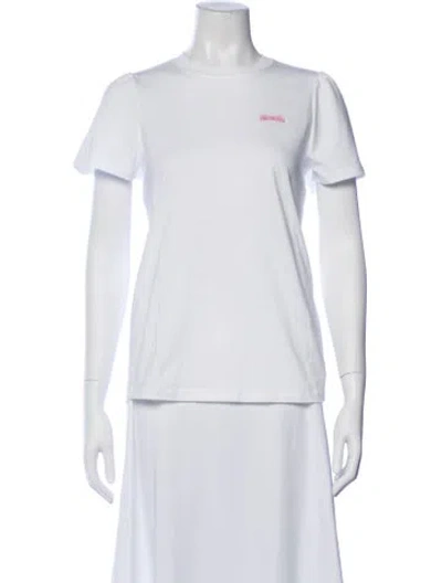 Pre-owned Maison Common Crew Neck Short Sleeve T-shirt W/ Tags In White