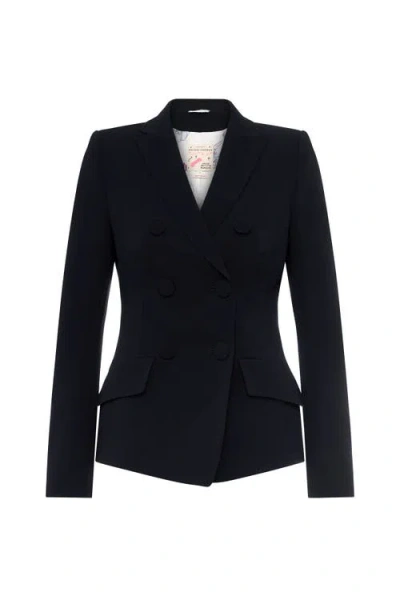 MAISON COMMON MAISON COMMON DOUBLE BREASTED TRAVEL SAFE BLAZER