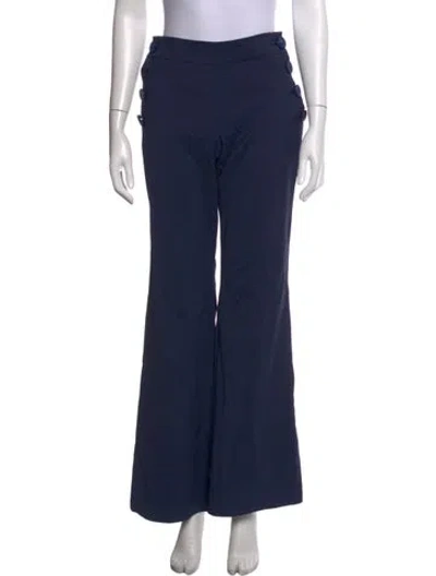 Pre-owned Maison Common Flared Pants In Blue